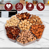 Almonds, Brazil Nuts, Cashews, Macadamia, Pecans, Pistachio, & Walnuts Gift Tray