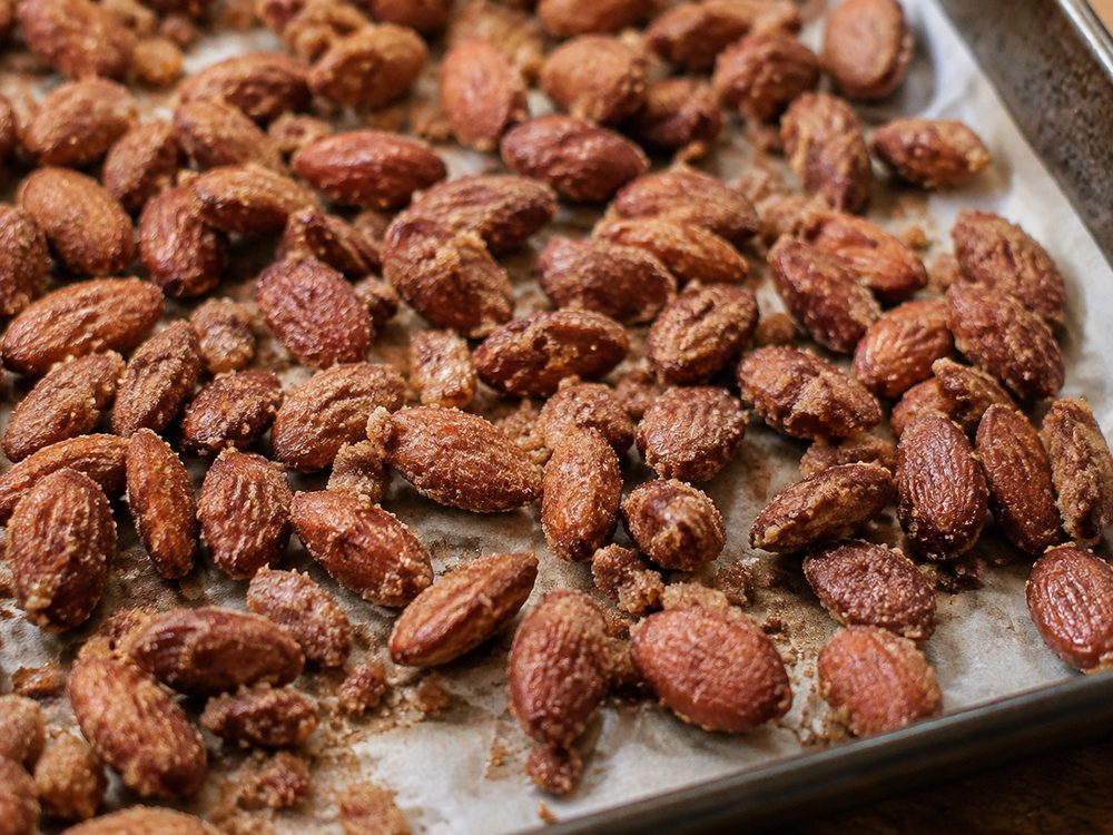 Sample photo of the finished dish: One-Pan Vanilla Candied Almonds
