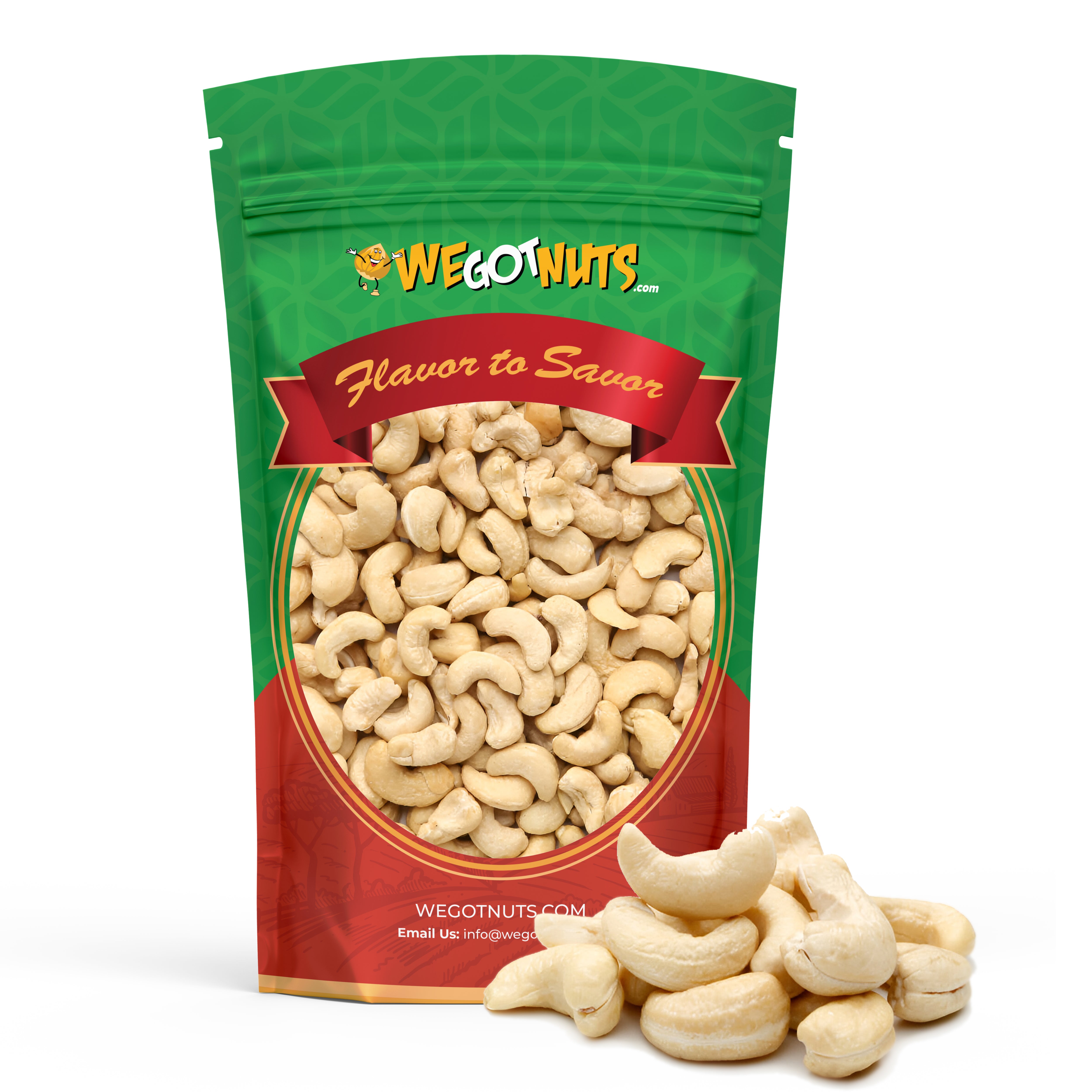 Whole Raw Cashews — Premium Raw Cashews from WeGotNuts