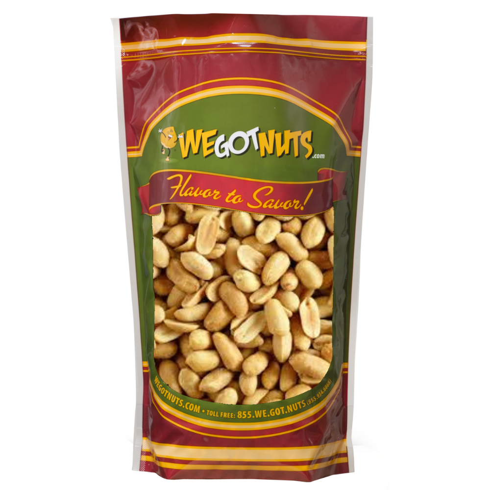 Dry Roasted Salted Blanched Peanuts — Crunchy, Skin-Free Peanut Snack, Classic Savoury Flavor