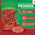 Raw Redskin Peanuts — Natural Peanut Snack with Skin On, Healthy baking, Premium Shelled Peanuts