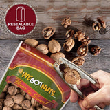 Raw California Walnuts In Shell – Premium Quality Whole & Unsalted Walnuts By We Got Nuts – Natural Healthy Snack For The Whole Family – Oil-Free & Diet-Friendly Flavor – Air-Tight Resealable Bag Package