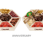 The Golden Bloom: Anniversary Delight Nut & Fruit Box