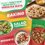 Shelled Fancy Raw Mixed Nuts — Wholesome Raw Nut Blend, Premium Snack, Crunchy and Natural