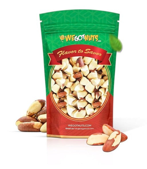 Shelled Roasted Salted Brazil Nuts Halves and Pieces,