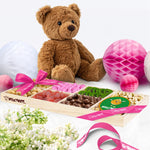 The Pink Petal Cradle: Baby Girl Shower Nut & Fruit Delight