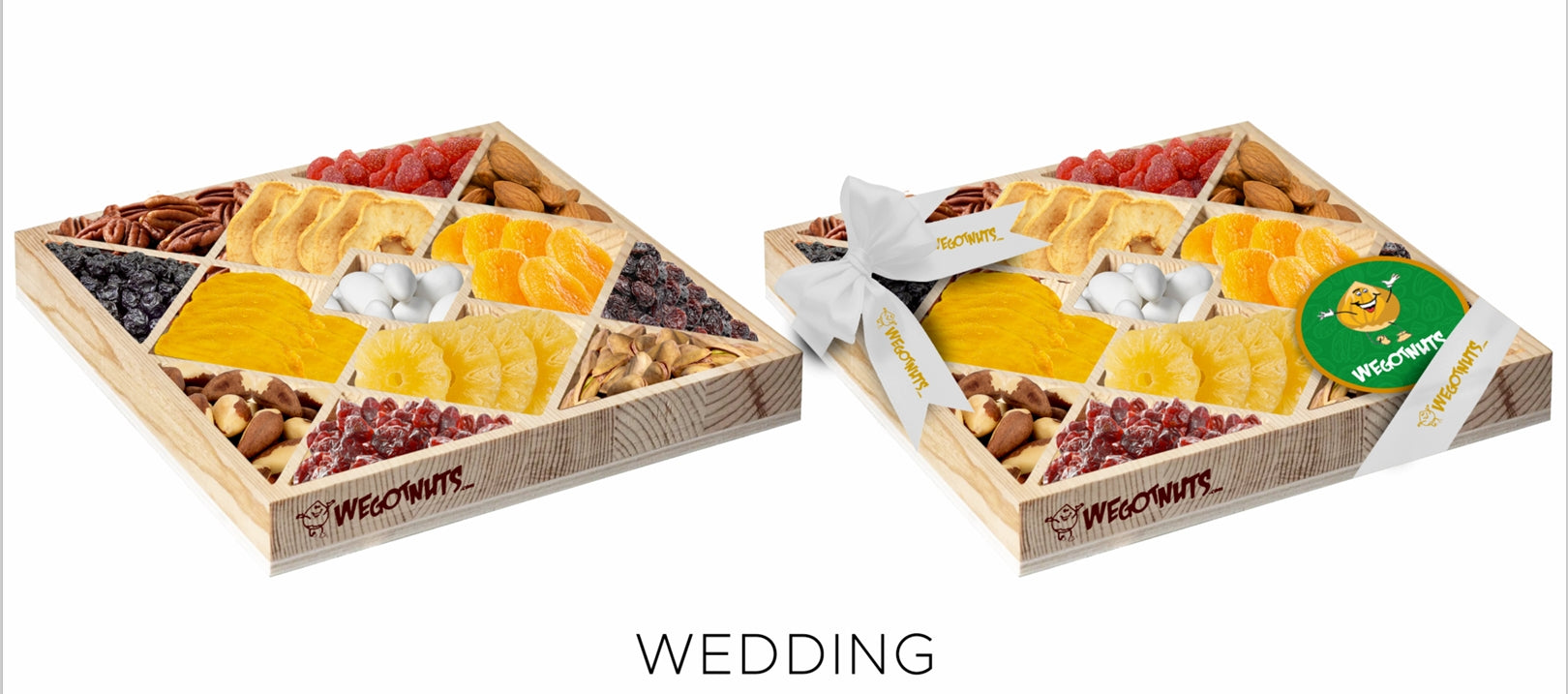 The Golden Union: Wedding Nut & Fruit Celebration Tray