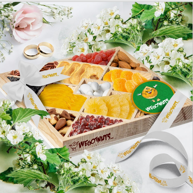 The Golden Union: Wedding Nut & Fruit Celebration Tray