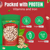 Turkish Antep Pistachios Premium Quality Kosher Roasted Pistachios By We Got Nuts - Natural & Healthy Rich Flavor Snack - Whole, & Salted – Air-Tight Resealable Bag Package