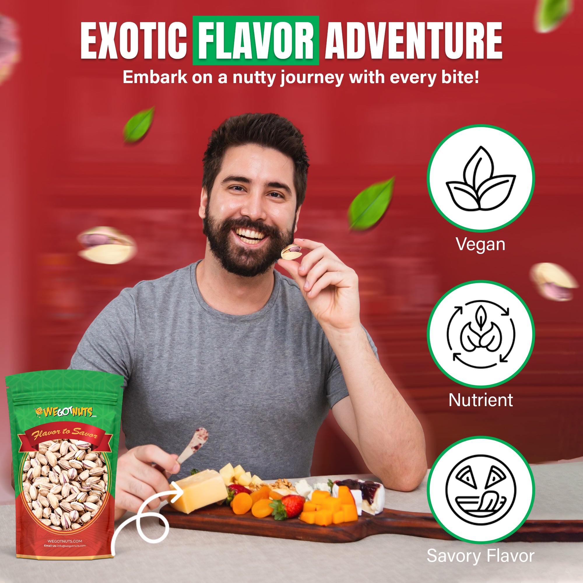 Roasted Salted Antep Turkish Pistachios — Crunchy Savory and Rich Flavor Snack, Air-Tight Resealable bag, Crispy freshness, Premium Quality Kosher, Natural & Healthy – Whole & Salted