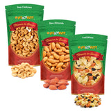 Nuts About Gains: Gym-Bro Bulk Pack - Raw almonds, Cashews, Trail mixes