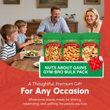 Nuts About Gains: Gym-Bro Bulk Pack - Raw almonds, Cashews, Trail mixes