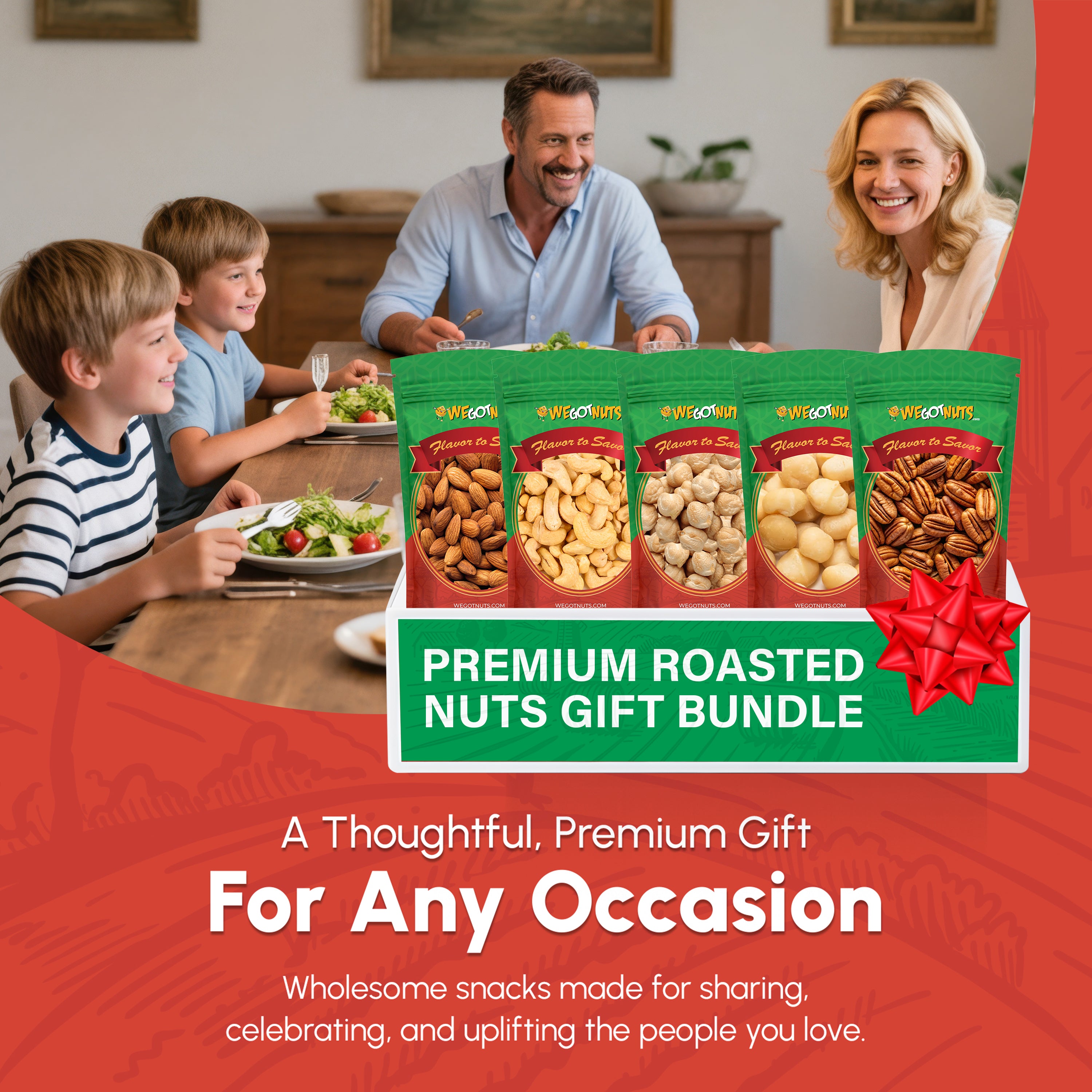 Almonds roasted unsalted - cashews roasted unsalted -pecans roasted unsalted - macadamia roasted unsalted -filberts roosted unsalted