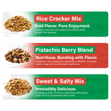 Netflix & Chill Box: Oriental rice cracker mix, Sweet & Salty mix, and Pistachio Berry Blend