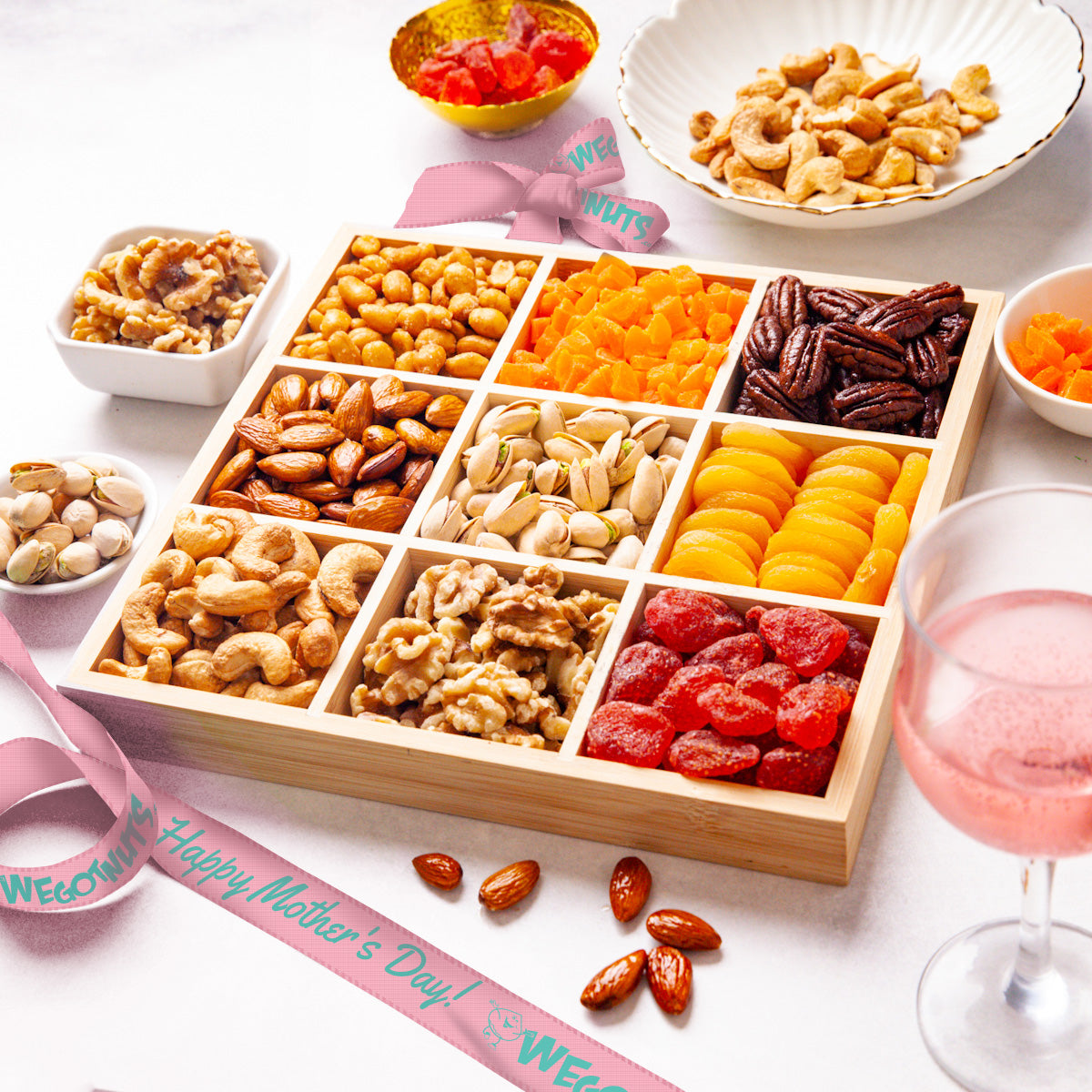 The Square of Sweetness: Mother's Day Nut & Fruit Collection