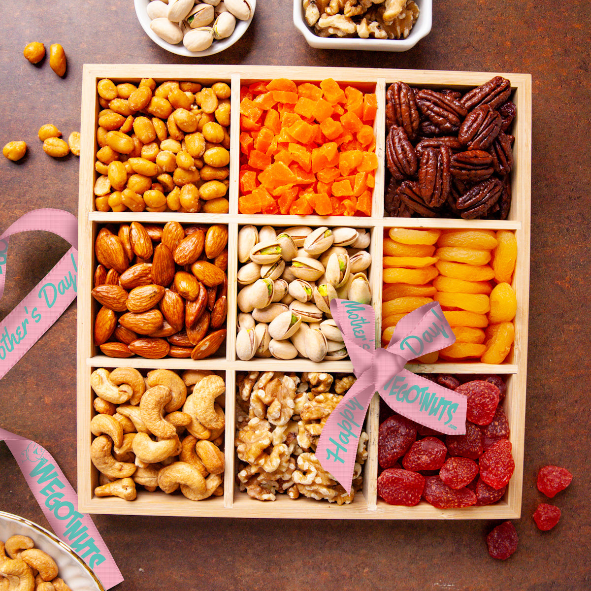 The Square of Sweetness: Mother's Day Nut & Fruit Collection