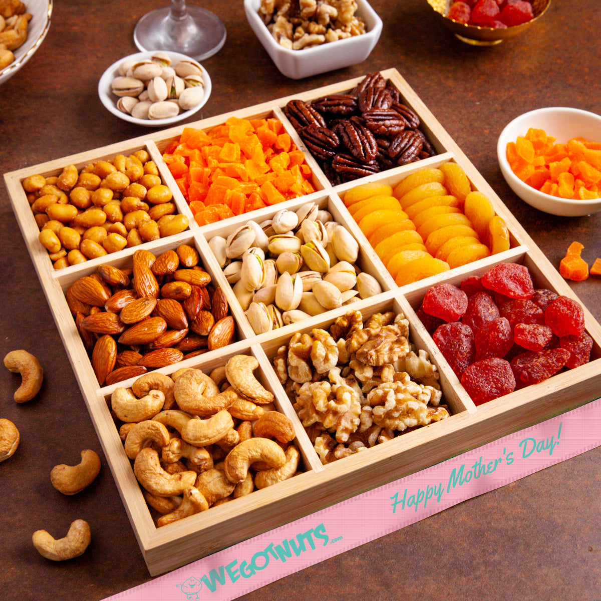 The Square of Sweetness: Mother's Day Nut & Fruit Collection