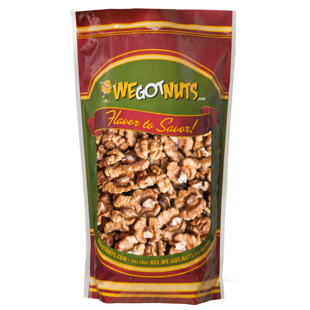 Raw English Walnut Halves – Natural Shelled Walnuts, Walnut halves that offer flexibility for baking, cooking, and recipe preparation