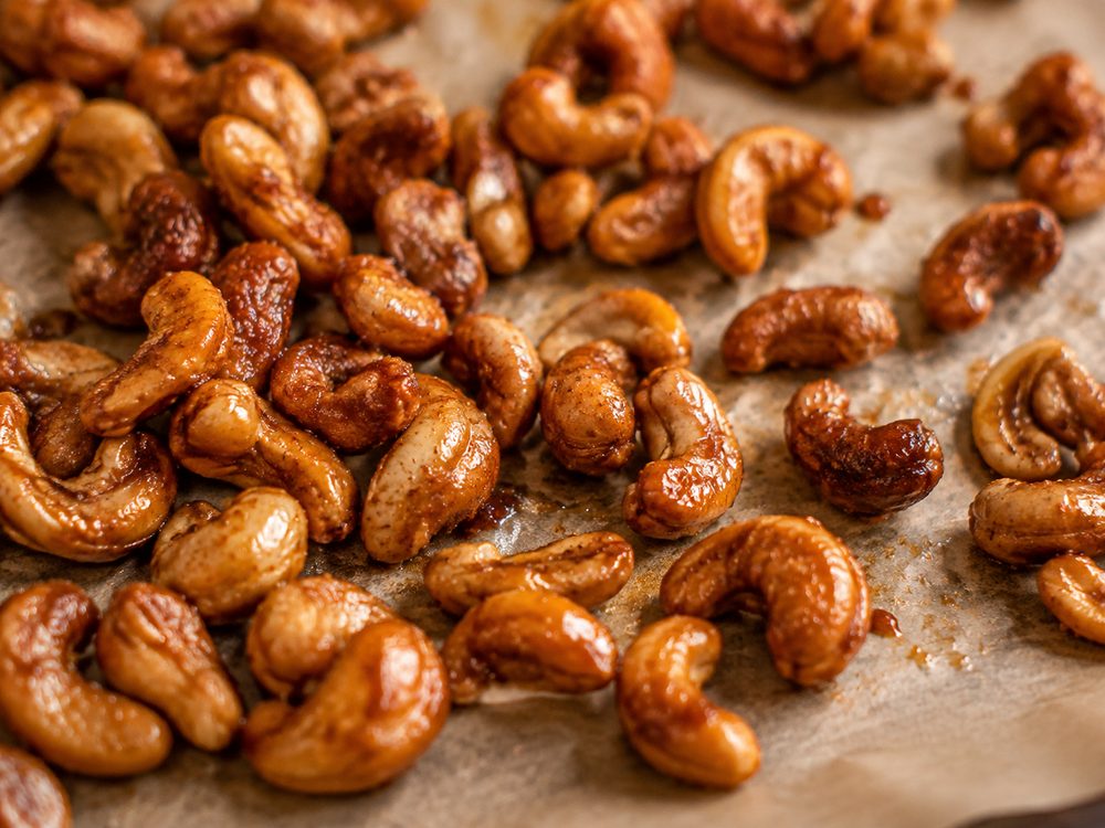 Sample photo of the finished dish: Smoky Sweet-Heat Cashews