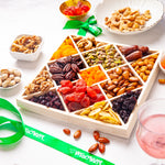 Holiday Mixed Nuts & Fruit Diamond Gift Tray