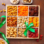 Holiday Mixed Nuts & Fruit Square Gift Tray