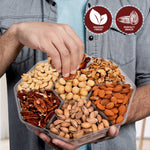 Almonds, Brazil Nuts, Cashews, Macadamia, Pecans, Pistachio, & Walnuts Gift Tray